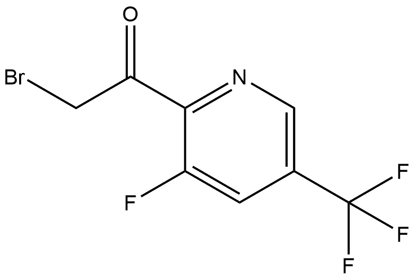 2-Bromo-1-[3-fluoro-5-(trifluoromethyl)-2-pyridinyl]ethanone Structure