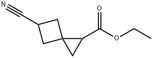 Spiro[2.3]hexane-1-carboxylic acid, 5-cyano-, ethyl ester Struktur