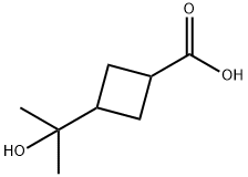 3-(2-羟基丙-2-基)环丁烷羧酸, 2166956-89-2, 结构式