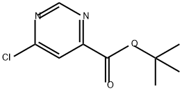 4-Pyrimidinecarboxylic acid, 6-chloro-, 1,1-dimethylethyl ester Structure