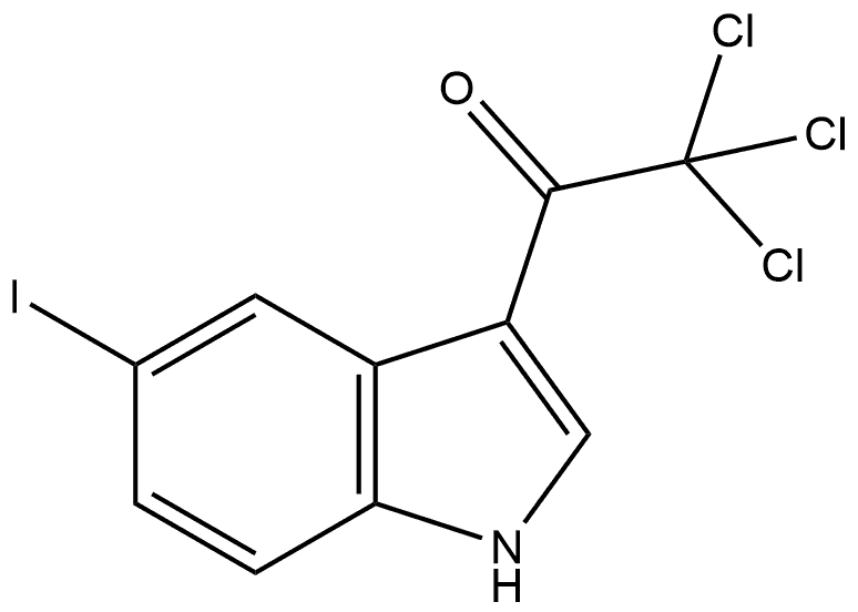 2,2,2-三氯-1-(5-碘-3-吲哚基)乙酮, 2167022-34-4, 结构式