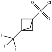 Bicyclo[1.1.1]pentane-1-sulfonyl chloride, 3-(trifluoromethyl)- Structure