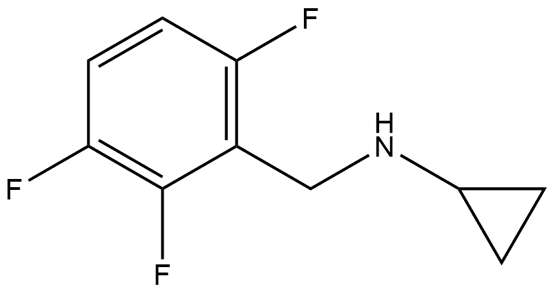 N-Cyclopropyl-2,3,6-trifluorobenzenemethanamine Structure