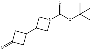 3-(3-氧代环丁基)氮杂环丁烷-1-羧酸叔丁酯,2167190-21-6,结构式