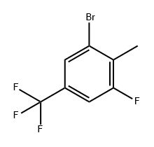 Benzene, 1-bromo-3-fluoro-2-methyl-5-(trifluoromethyl)- 化学構造式