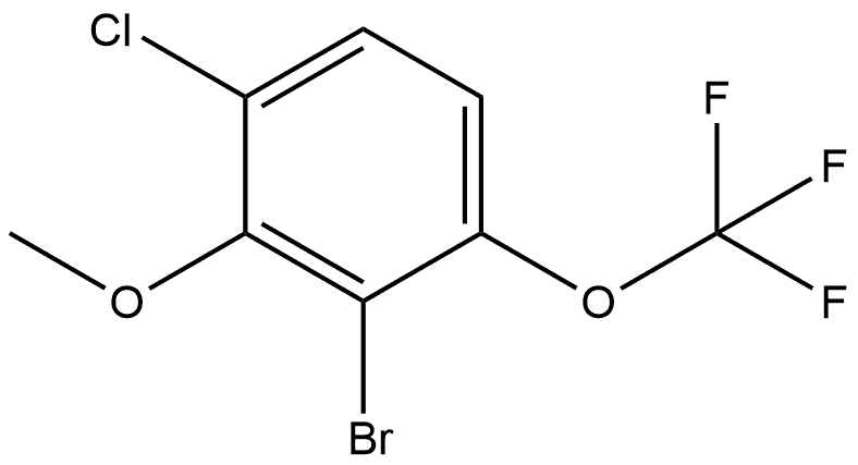 2-Bromo-4-chloro-3-methoxy-1-(trifluoromethoxy)benzene Structure