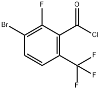 3-Bromo-2-fluoro-6-(trifluoromethyl)benzoyl chloride Structure