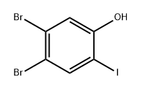 Phenol, 4,5-dibromo-2-iodo- Structure