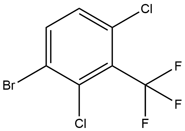 1-Bromo-2,4-dichloro-3-(trifluoromethyl)benzene Struktur