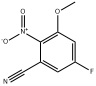 5-氟-3-甲氧基-2-硝基苯腈 结构式