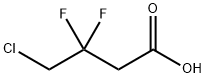 Butanoic acid, 4-chloro-3,3-difluoro- 化学構造式