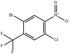 Benzene, 1-bromo-4-chloro-5-nitro-2-(trifluoromethyl)- Structure