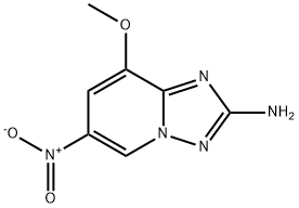 8-methoxy-6-nitro-[1,2,4]triazolo[1,5-a]pyridin-2-amine Struktur