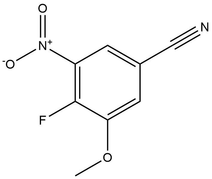 4-fluoro-3-methoxy-5-nitrobenzonitrile Structure