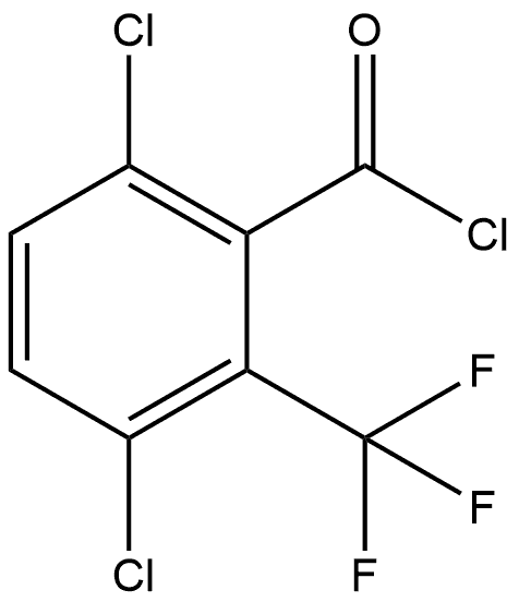 3,6-Dichloro-2-(trifluoromethyl)benzoyl chloride,2167562-51-6,结构式