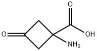 Cyclobutanecarboxylic acid, 1-amino-3-oxo- Structure