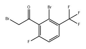 Ethanone, 2-bromo-1-[2-bromo-6-fluoro-3-(trifluoromethyl)phenyl]-,2167600-04-4,结构式