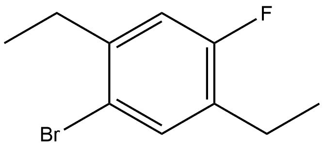 1-Bromo-2,5-diethyl-4-fluorobenzene Structure