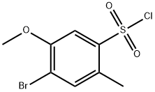 4-Bromo-5-methoxy-2-methylbenzenesulphonyl chloride 化学構造式