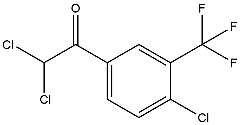 2,2-dichloro-1-(4-chloro-3-(trifluoromethyl)phenyl)ethanone Structure