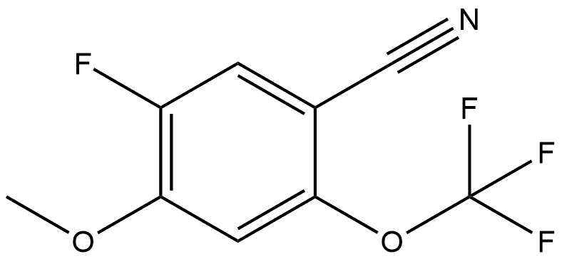 5-Fluoro-4-methoxy-2-(trifluoromethoxy)benzonitrile Struktur