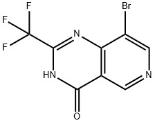 Pyrido[4,3-d]pyrimidin-4(3H)-one, 8-bromo-2-(trifluoromethyl)- Structure