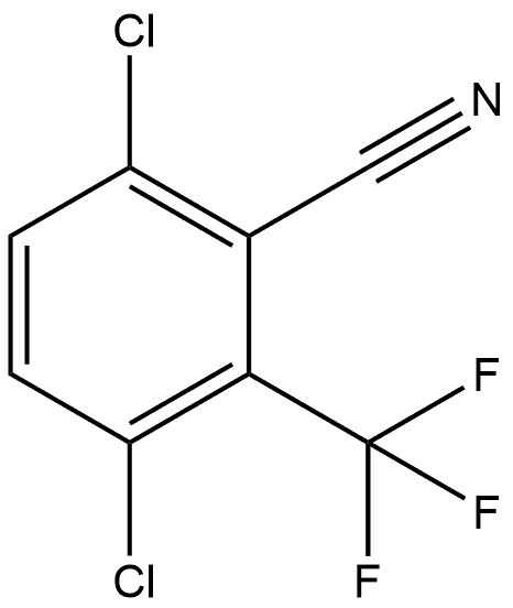 3,6-Dichloro-2-(trifluoromethyl)benzonitrile Struktur