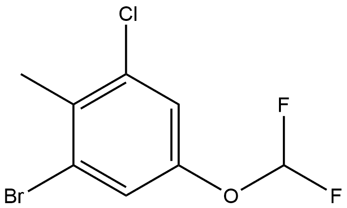 1-Bromo-3-chloro-5-(difluoromethoxy)-2-methylbenzene|