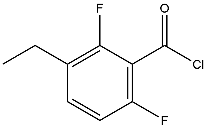 3-Ethyl-2,6-difluorobenzoyl chloride Struktur