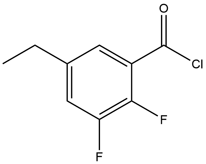 5-Ethyl-2,3-difluorobenzoyl chloride Struktur