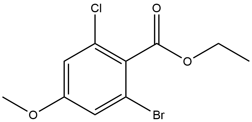 Ethyl 2-bromo-6-chloro-4-methoxybenzoate Structure