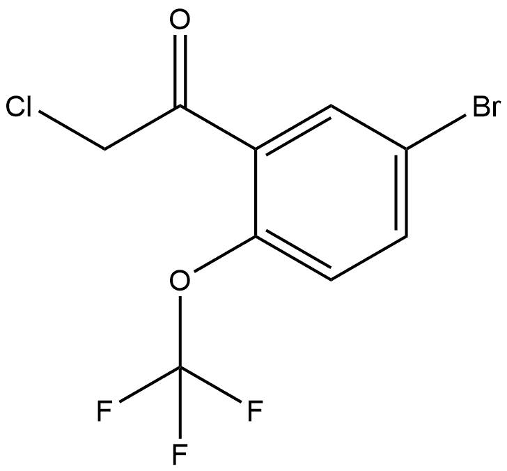 1-[5-溴-2-(三氟甲氧基)苯基]-2-氯乙酮,2167943-90-8,结构式