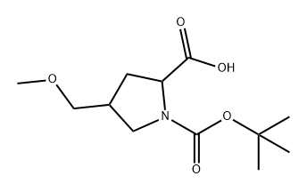 1,2-Pyrrolidinedicarboxylic acid, 4-(methoxymethyl)-, 1-(1,1-dimethylethyl) ester|//