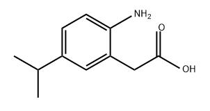 Benzeneacetic acid, 2-amino-5-(1-methylethyl)- Struktur