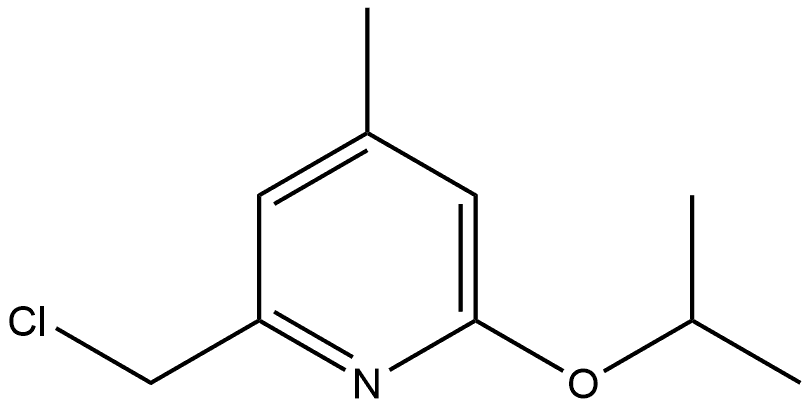 2-(Chloromethyl)-4-methyl-6-(1-methylethoxy)pyridine,2167985-80-8,结构式