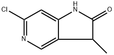 6-Chloro-3-methyl-1,3-dihydro-pyrrolo[3,2-c]pyridin-2-one Structure