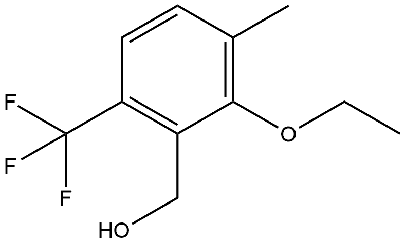 2-Ethoxy-3-methyl-6-(trifluoromethyl)benzenemethanol 结构式