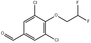 Benzaldehyde, 3,5-dichloro-4-(2,2-difluoroethoxy)- Structure