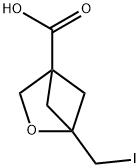 2-Oxabicyclo[2.1.1]hexane-4-carboxylic acid, 1-(iodomethyl)- Structure