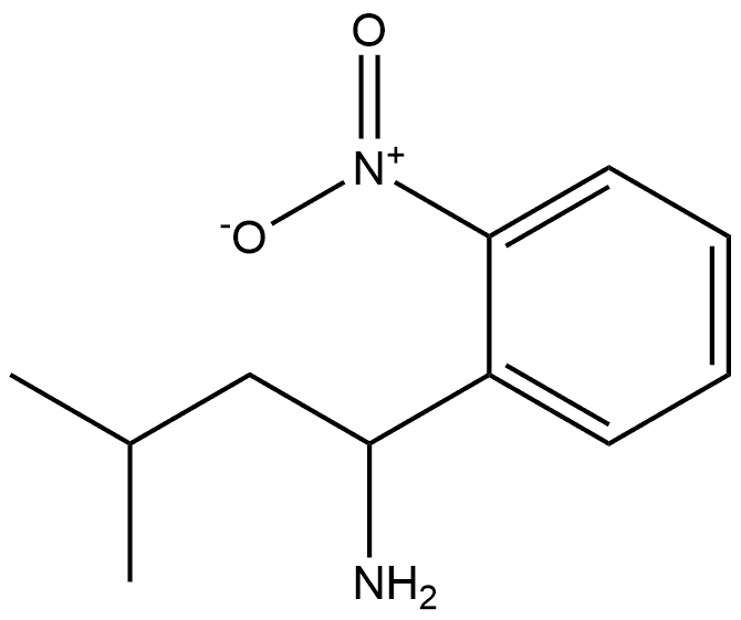 3-methyl-1-(2-nitrophenyl)butan-1-amine Structure