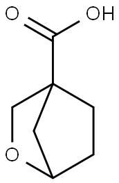 2-oxabicyclo[2.2.1]heptane-4-carboxylic acid 化学構造式