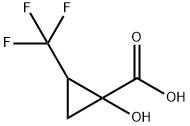 1-hydroxy-2-(trifluoromethyl)cyclopropane-1-carb
oxylic acid 结构式