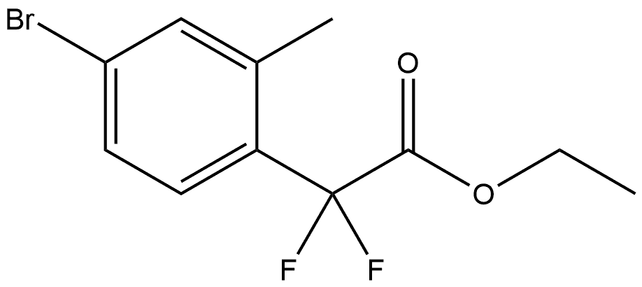 Ethyl 4-bromo-α,α-difluoro-2-methylbenzeneacetate Structure