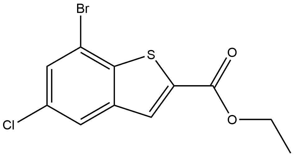 Ethyl 7-bromo-5-chlorobenzo[b]thiophene-2-carboxylate Structure
