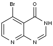 5-溴吡啶并[2,3-D]嘧啶-4(3H)-酮, 2168637-32-7, 结构式