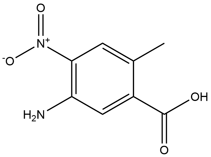 5-氨基-2-甲基-4-硝基苯甲酸,2168655-38-5,结构式