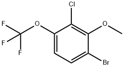 Benzene, 1-bromo-3-chloro-2-methoxy-4-(trifluoromethoxy)- Structure