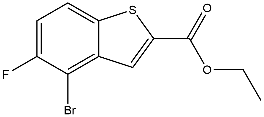 ethyl 4-bromo-5-fluoro-benzothiophene-2-carboxylate Structure