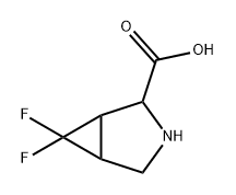 6,6-二氟-3-氮杂双环[3.1.0]己烷-2-羧酸,2168779-27-7,结构式