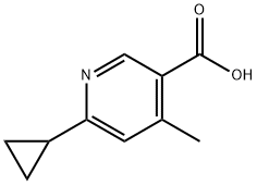 6-cyclopropyl-4-methylpyridine-3-carboxylic acid Structure